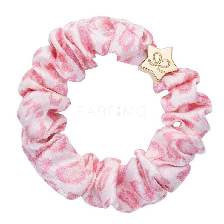 By Eloise London Silk Scrunchie Gold Star Elastico per capelli donna 1 pz Tonalità Pink Leopard