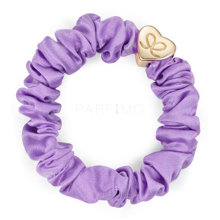 By Eloise London Silk Scrunchie Gold Heart Elastico per capelli donna 1 pz Tonalità Lilac