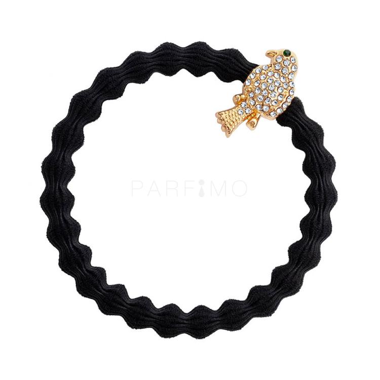 By Eloise London Bling Charms Gold Diamanté Bird Elastico per capelli donna 1 pz Tonalità černá