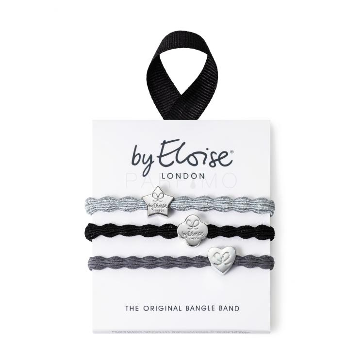 By Eloise London Set Stylish Silver Elastico per capelli donna 1 pz
