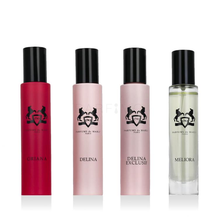 Parfums de Marly Feminine Discovery Collection Pacco regalo Eau de Parfum Oriana 10 ml + Eau de Parfum Delina 10 ml + Eau de Parfum Meliora 10 ml + profumo Delina Exclusif 10 ml
