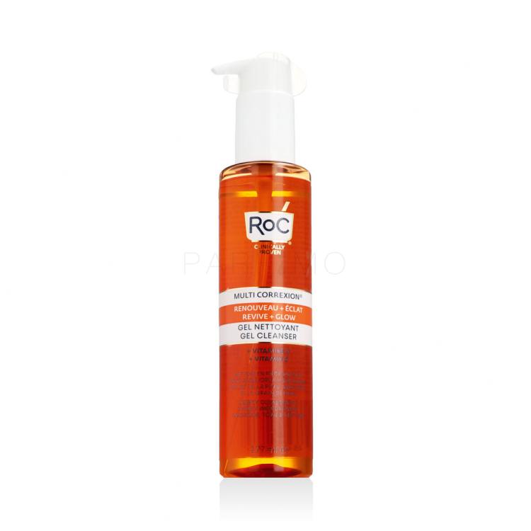 RoC Multi Correxion Revive &amp; Glow Gel Cleanser + Vitamin C Gel detergente donna 177 ml