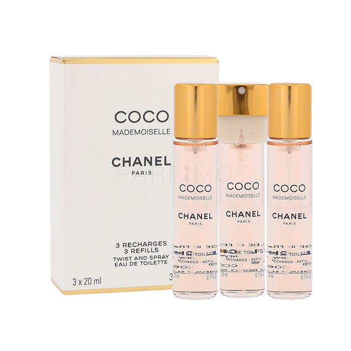 Chanel Coco Mademoiselle Eau de Toilette donna Ricarica 3x20 ml