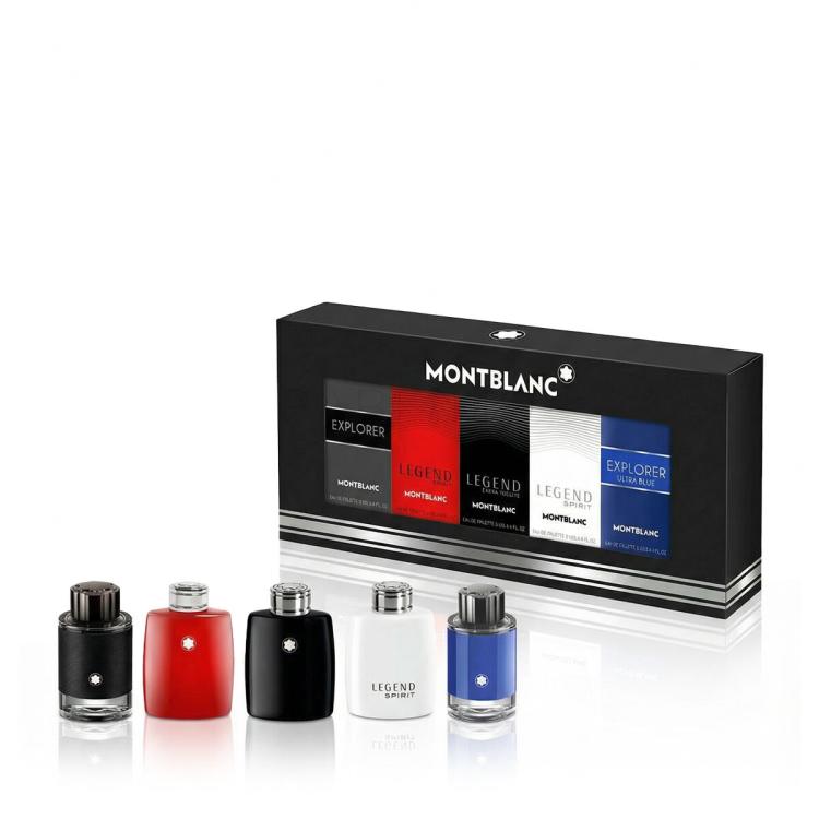 Montblanc Discovery Set Pacco regalo EDP Legend Red 4,5 ml + EDP Explorer 4,5 ml + EDP Explorer Platinum 4,5 ml + EDT Legend Spirit 4,5 ml + EDT Legend 4,5 ml