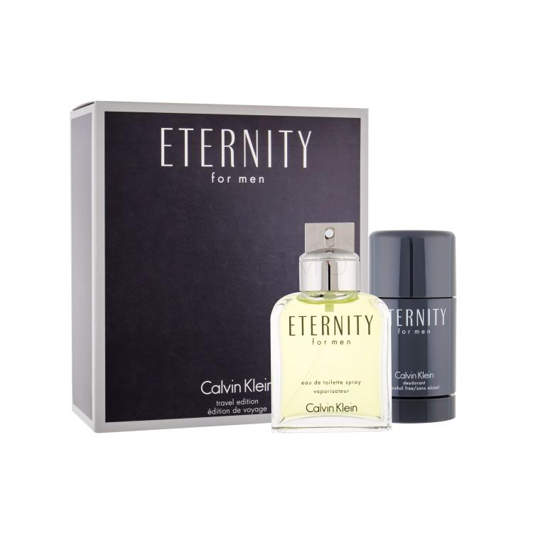 Calvin Klein Eternity For Men Pacco regalo Eau de Toilette 100 ml + deostick 75 ml