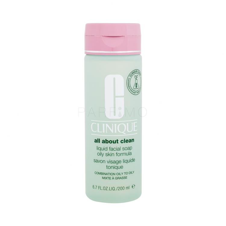 Clinique All About Clean Liquid Facial Soap Oily Skin Formula Sapone detergente donna 200 ml