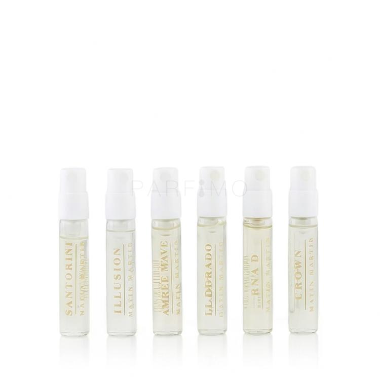 Matin Martin Discovery Set Pacco regalo EDP Illusion 2 ml + EDP El Dorado 2 ml + EDP Raa'd 2 ml + EDP Amber Wave 2 ml + EDP Santorini 2 ml + EDP Crown 2 ml