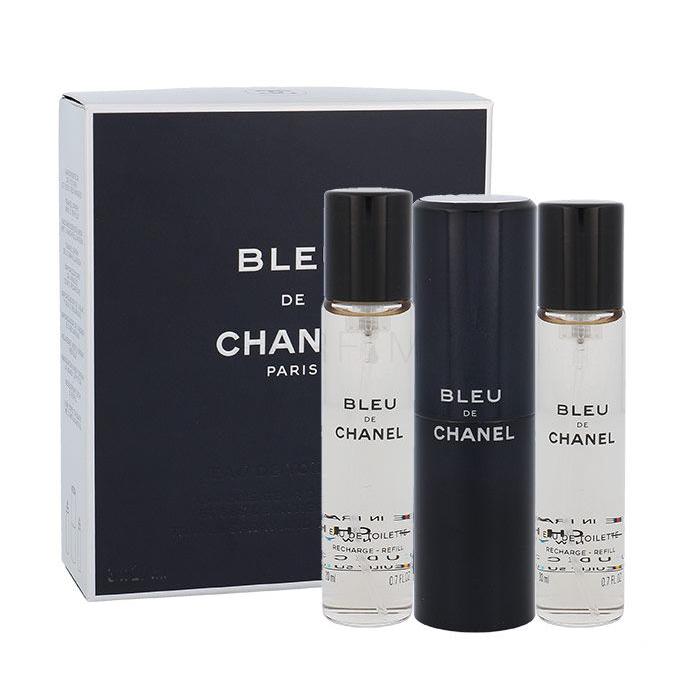 Chanel Bleu de Chanel Eau de Toilette uomo Twist and Spray 3x20 ml