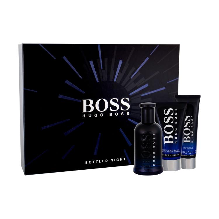 HUGO BOSS Boss Bottled Night Pacco regalo Eau de Toilette 100 ml + balsamo dopobarba 75 ml + doccia gel 50 ml