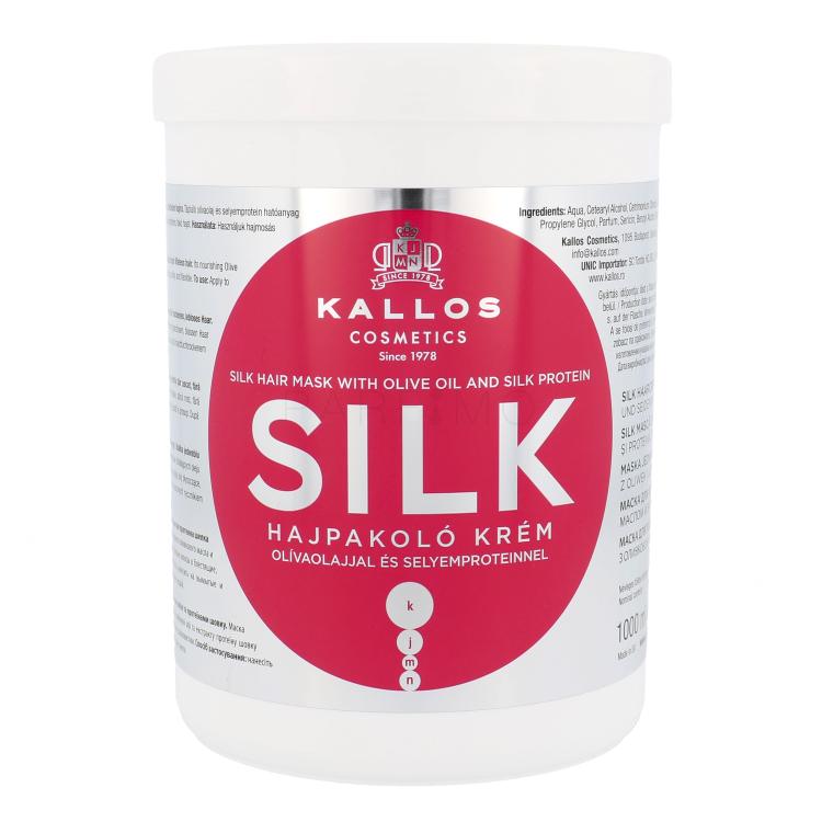 Kallos Cosmetics Silk Maschera per capelli donna 1000 ml
