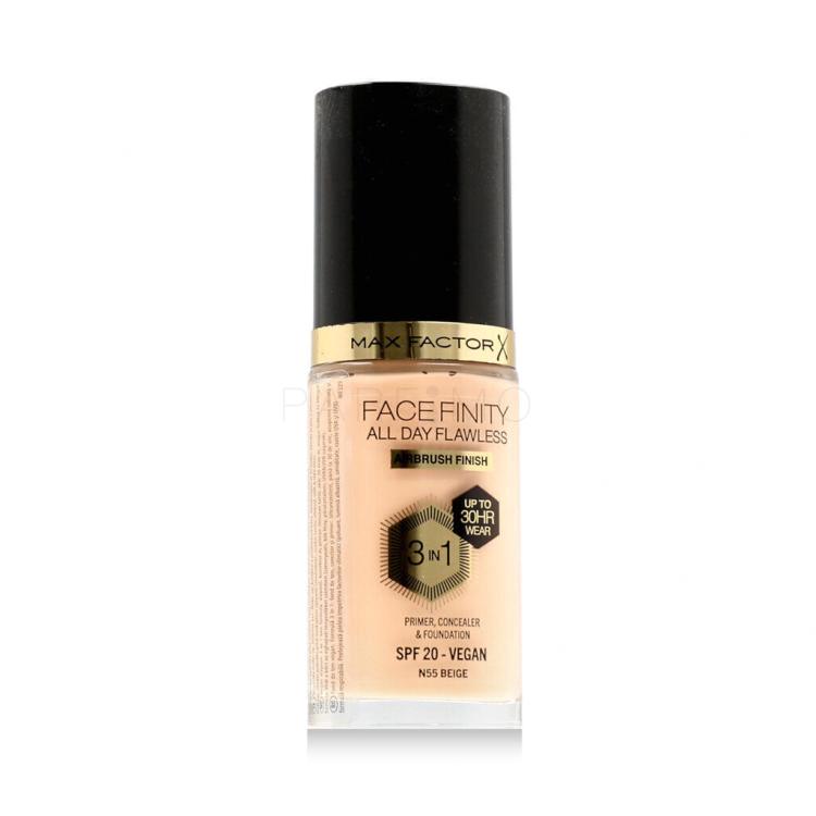 Max Factor Facefinity All Day Flawless SPF20 Fondotinta donna 30 ml Tonalità N55 Beige