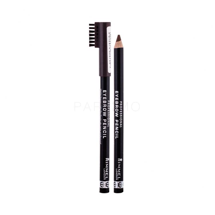 Rimmel London Professional Eyebrow Pencil Matita sopracciglia donna 1,4 g Tonalità 001 Dark Brown