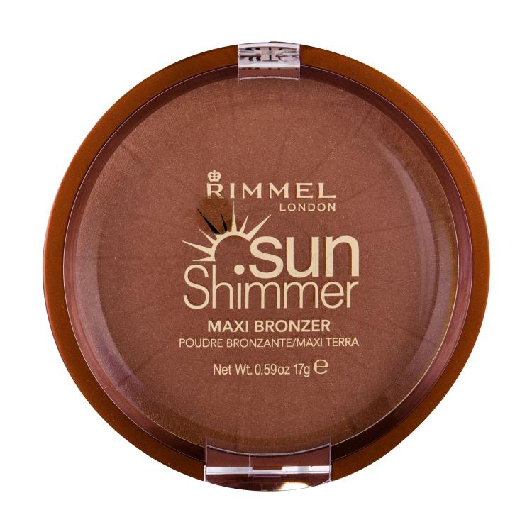 Rimmel London Sun Shimmer Maxi Bronzer donna 17 g Tonalità 004 Sun Star