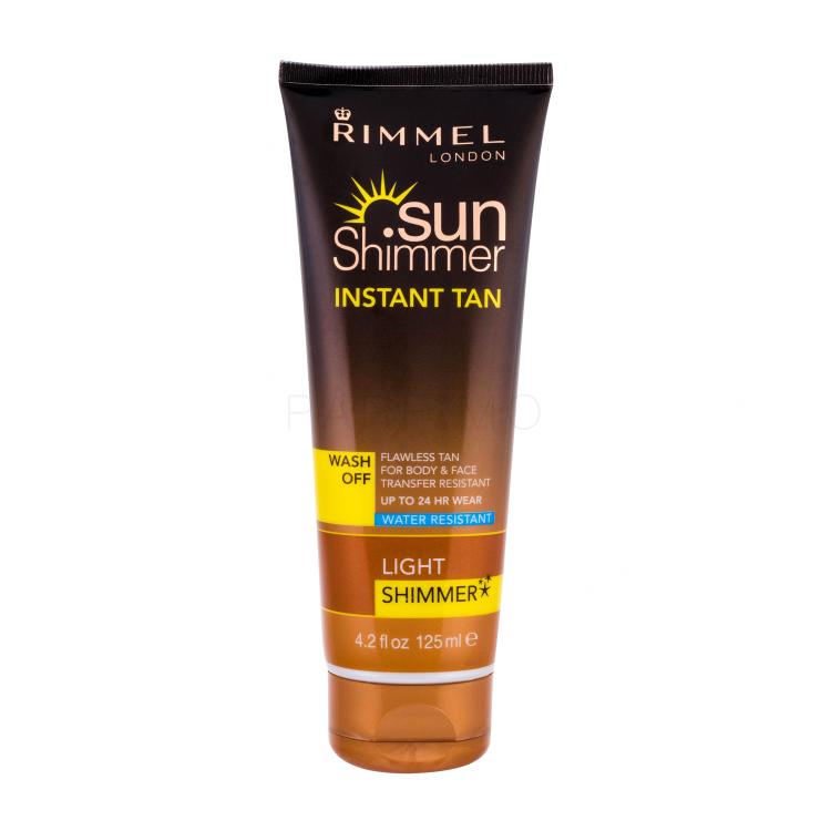 Rimmel London Sun Shimmer Instant Tan Prodotti autoabbronzanti donna 125 ml Tonalità Light Shimmer