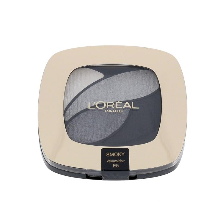 L&#039;Oréal Paris Color Riche Quad Eye Shadows Ombretto donna 2,5 g Tonalità E5 Velours Noir