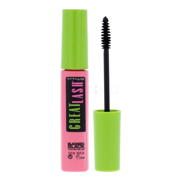 Maybelline Great Lash Mascara donna 12,5 ml Tonalità Blackest Black