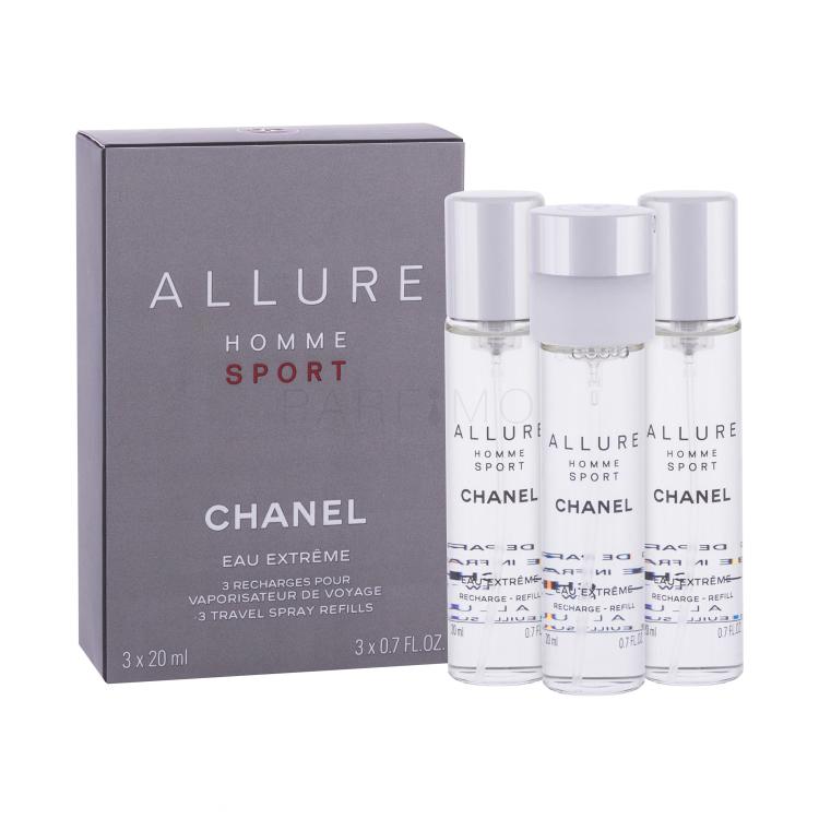 Chanel Allure Homme Sport Eau Extreme Eau de Toilette uomo Ricarica 3x20 ml