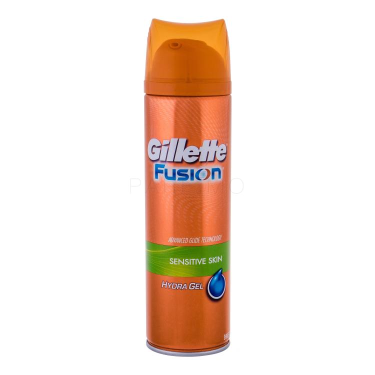 Gillette Fusion Hydra Gel Sensitive Skin Gel da barba uomo 200 ml
