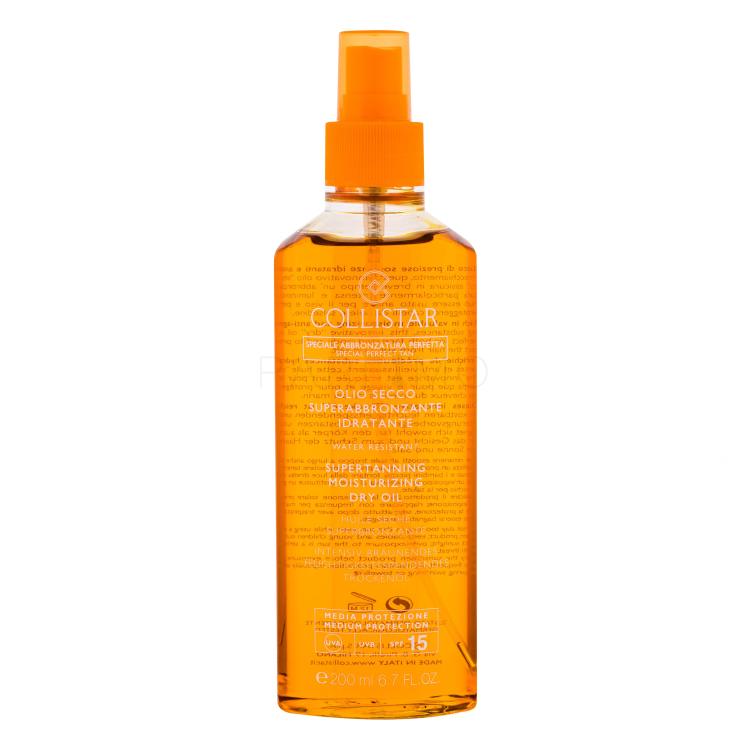Collistar Special Perfect Tan Supertanning Moisturizing Dry Oil SPF15 Protezione solare corpo donna 200 ml