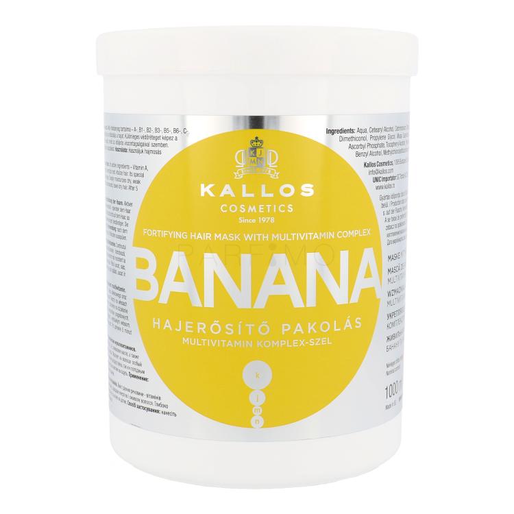 Kallos Cosmetics Banana Maschera per capelli donna 1000 ml