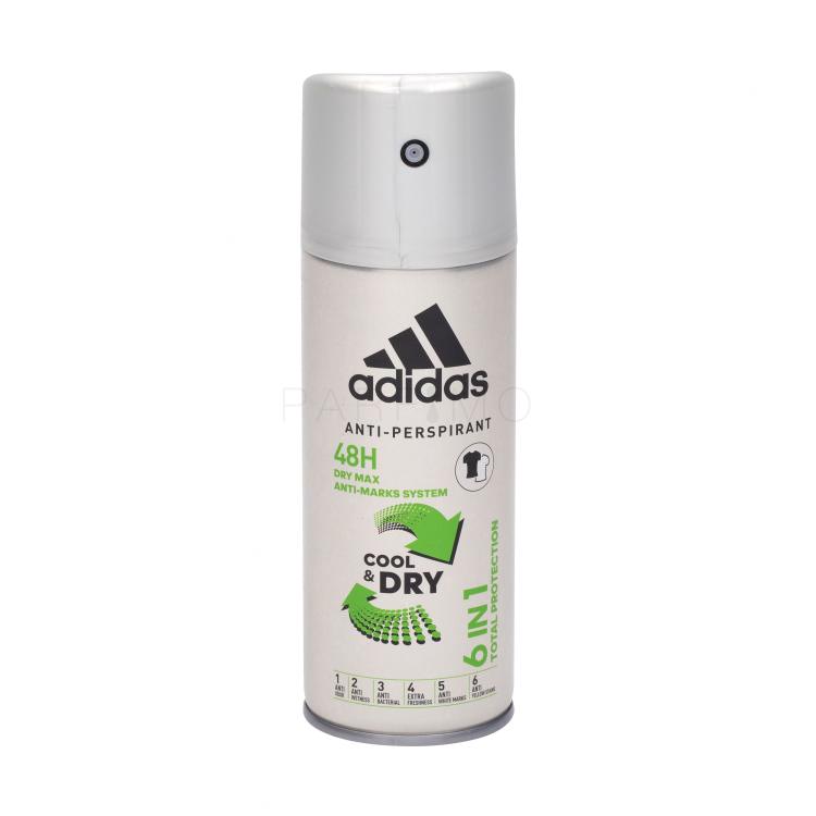Adidas 6in1 Cool &amp; Dry 48h Antitraspirante uomo 150 ml