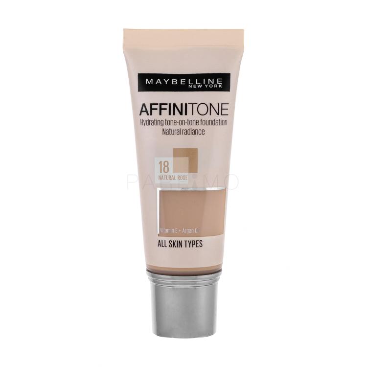 Maybelline Affinitone Fondotinta donna 30 ml Tonalità 18 Natural Rose