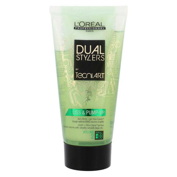 L&#039;Oréal Professionnel Dual Stylers Liss &amp; Pump-Up Gel per capelli donna 150 ml