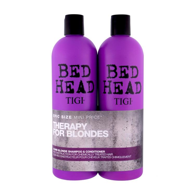 Tigi Bed Head Dumb Blonde Pacco regalo shampoo 750 ml + balsamo 750 ml