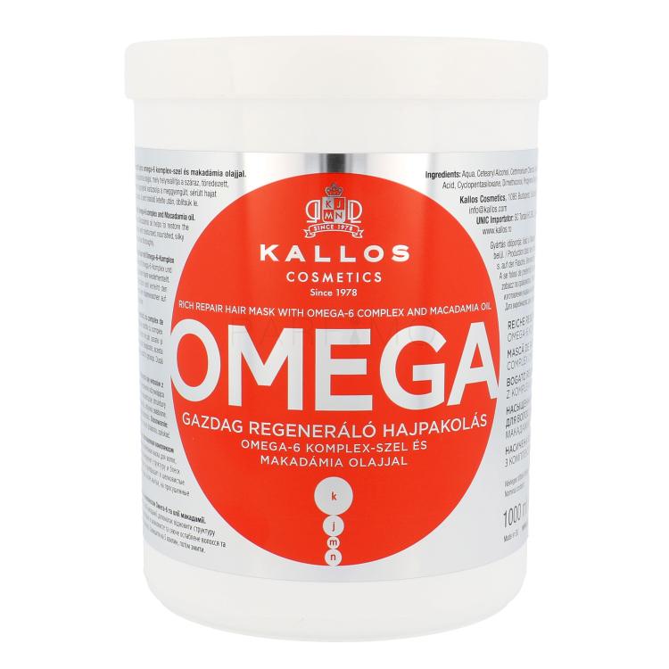 Kallos Cosmetics Omega Maschera per capelli donna 1000 ml