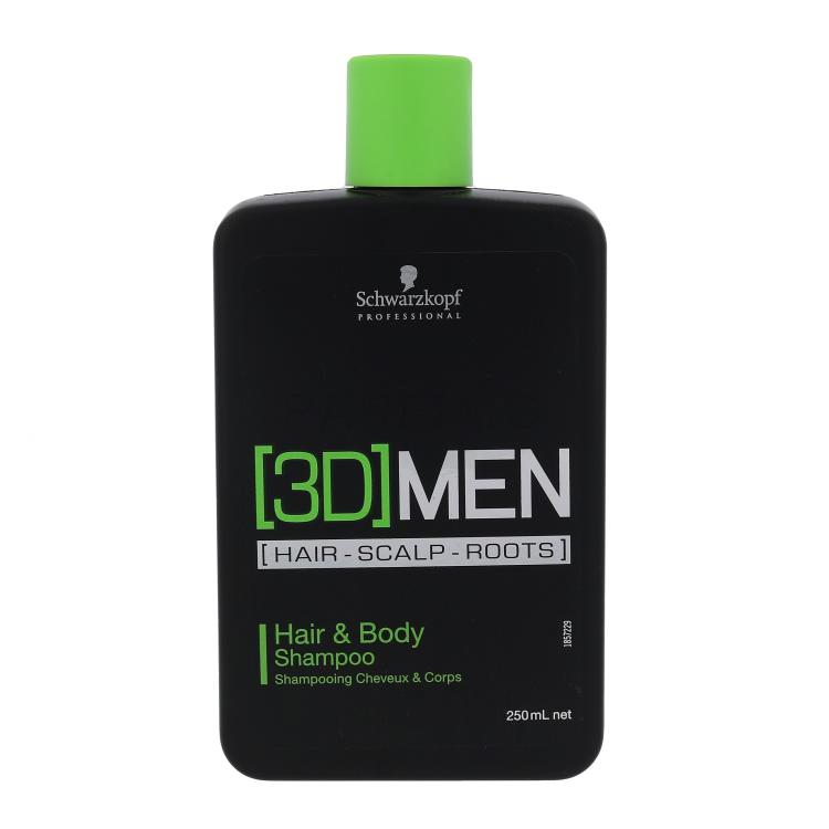 Schwarzkopf Professional 3DMEN Hair &amp; Body Shampoo uomo 250 ml