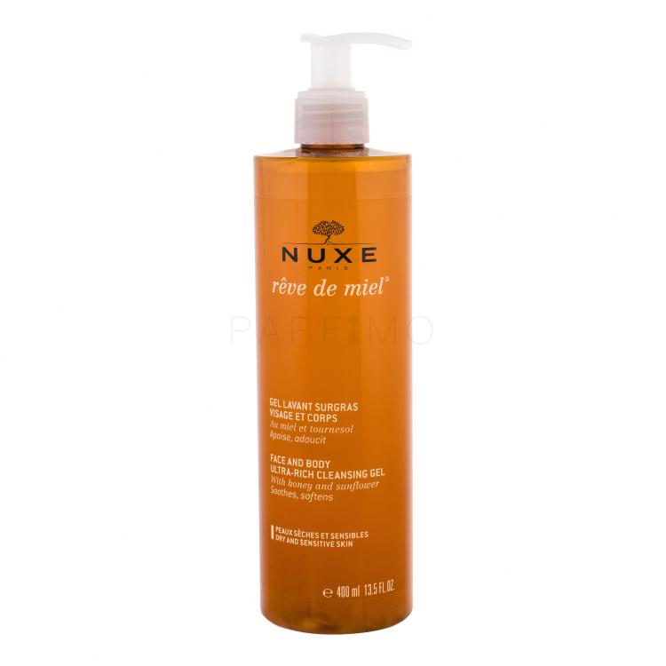 NUXE Rêve de Miel Face And Body Ultra-Rich Cleansing Gel Doccia gel donna 400 ml