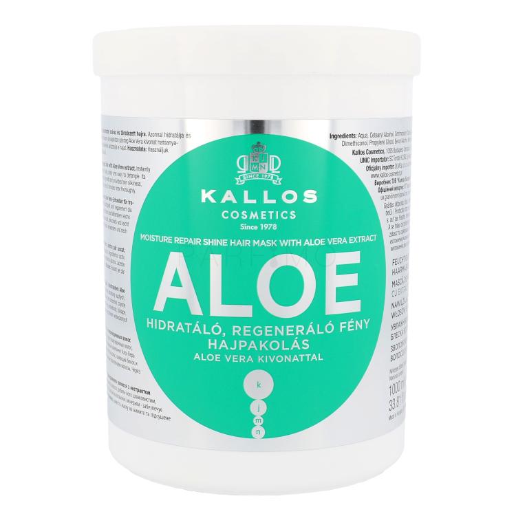 Kallos Cosmetics Aloe Vera Maschera per capelli donna 1000 ml