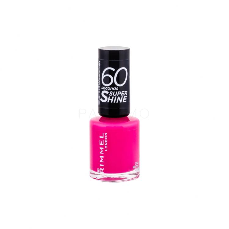 Rimmel London 60 Seconds Super Shine Smalto per le unghie donna 8 ml Tonalità 322 Neon Fest
