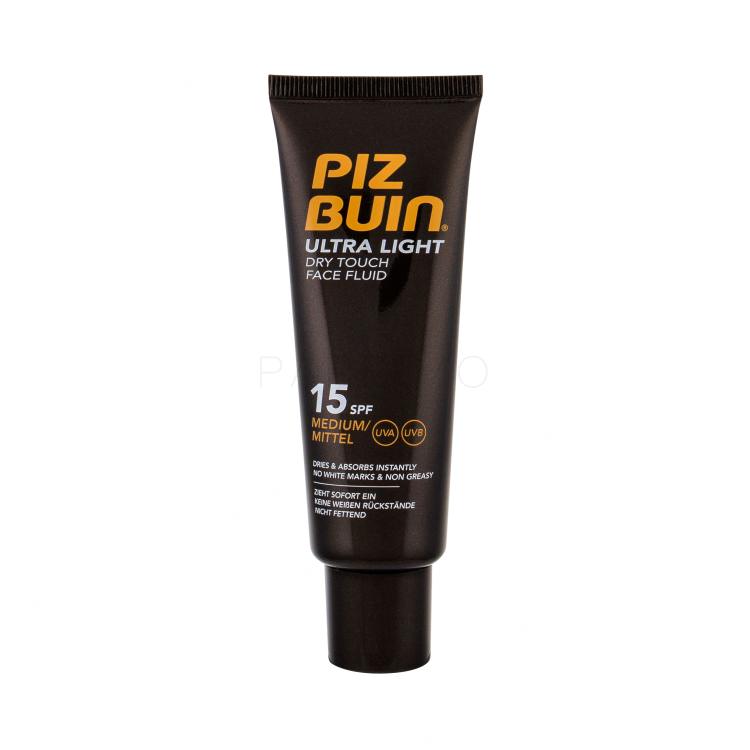 PIZ BUIN Ultra Light Dry Touch Face Fluid SPF15 Protezione solare viso 50 ml