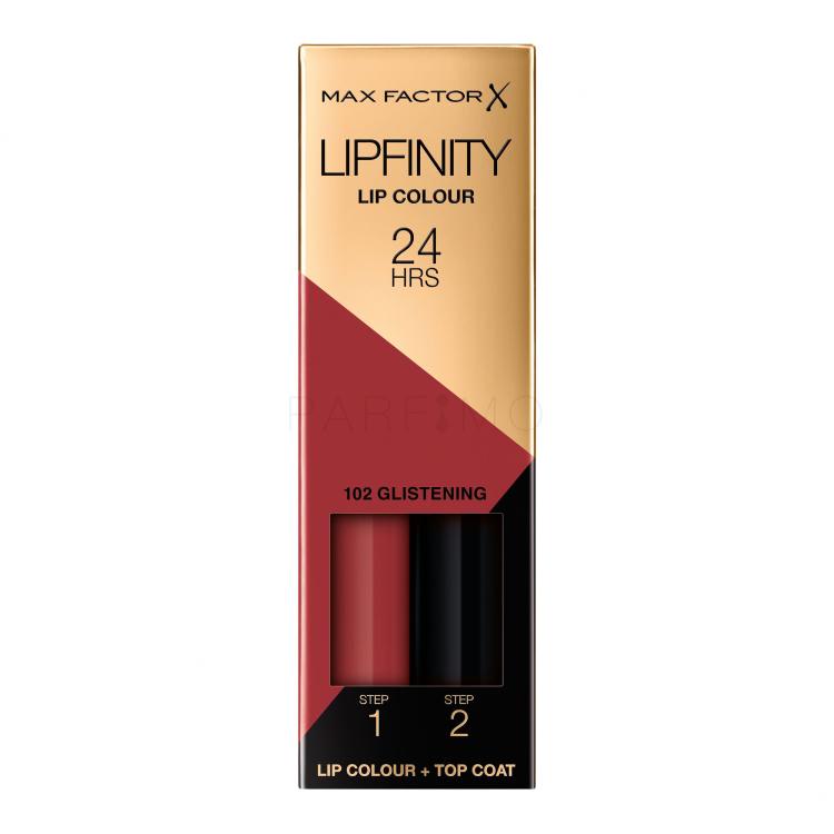 Max Factor Lipfinity 24HRS Lip Colour Rossetto donna 4,2 g Tonalità 102 Glistening