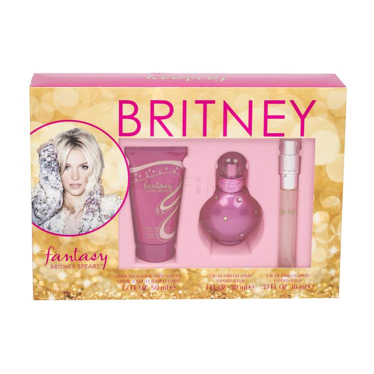Britney Spears Fantasy Pacco regalo Eau de Parfum 30 ml + Eau de Parfum 10 ml + lozione per il corpo 50 ml
