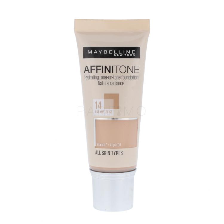 Maybelline Affinitone Fondotinta donna 30 ml Tonalità 14 Creamy Beige