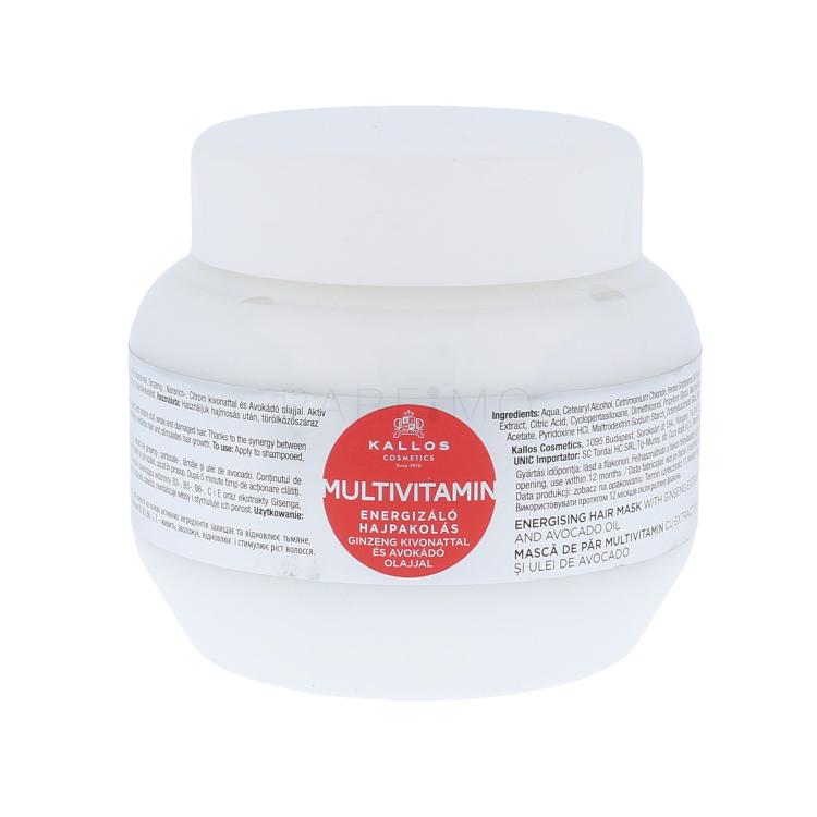Kallos Cosmetics Multivitamin Maschera per capelli donna 275 ml