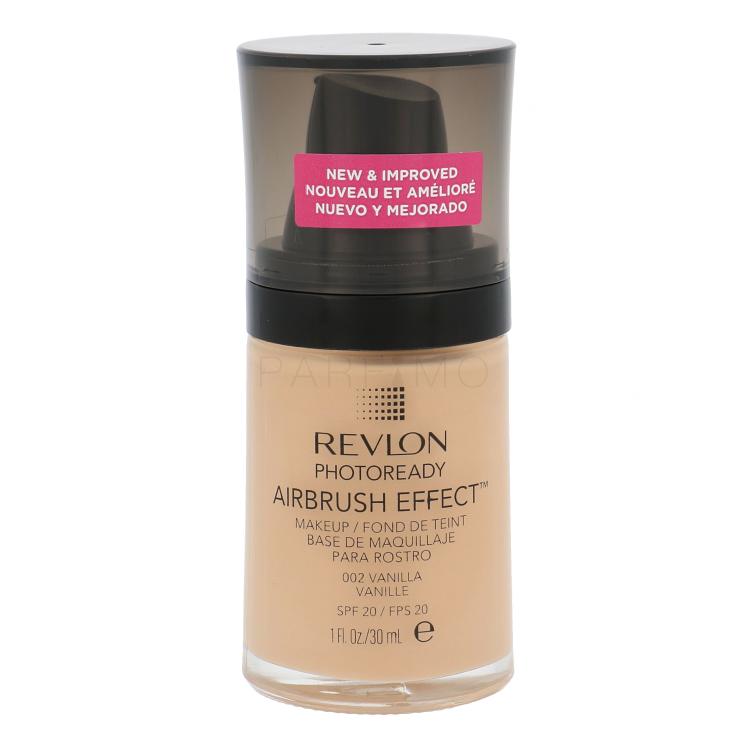 Revlon Photoready Airbrush Effect SPF20 Fondotinta donna 30 ml Tonalità 002 Vanilla