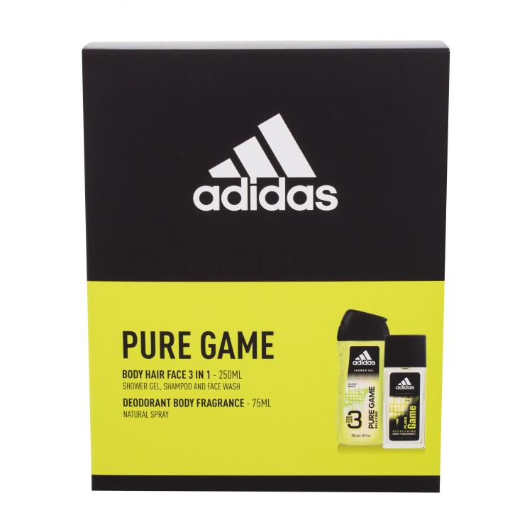 Adidas Pure Game Pacco regalo deodorante in spray 75 ml + doccia gel 250 ml