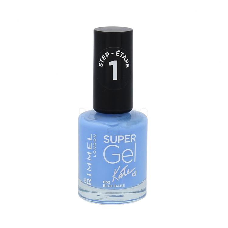Rimmel London Super Gel By Kate STEP1 Smalto per le unghie donna 12 ml Tonalità 052 Blue Babe