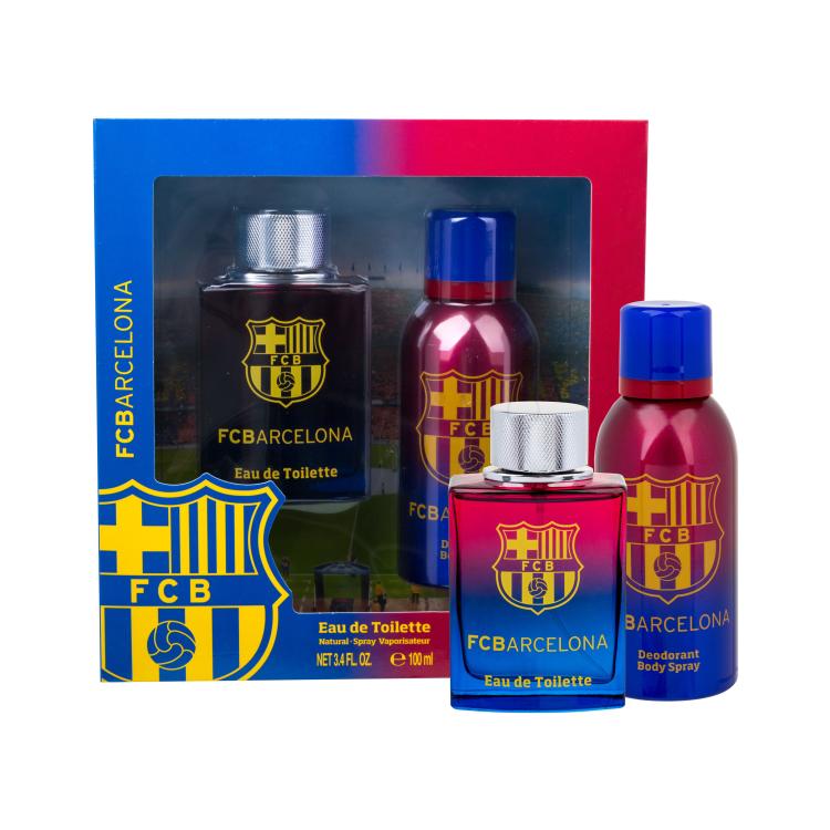 EP Line FC Barcelona Pacco regalo Eau de Toilette 100 ml + deodorante in spray 150 ml