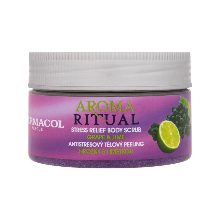 Dermacol Aroma Ritual Grape &amp; Lime Peeling per il corpo donna 200 g