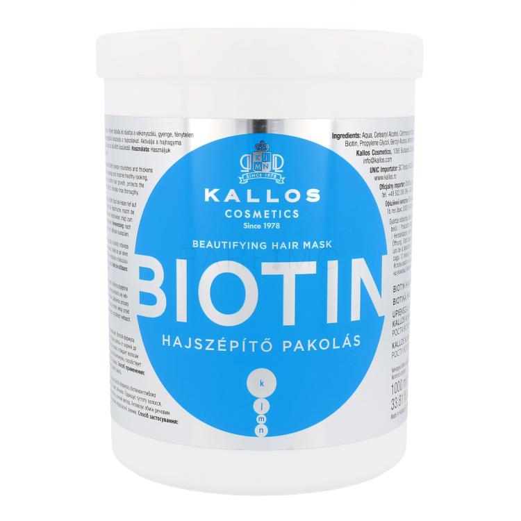 Kallos Cosmetics Biotin Maschera per capelli donna 1000 ml