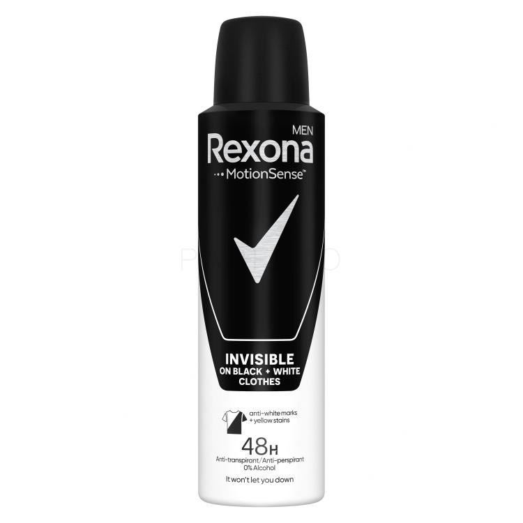 Rexona Men Invisible Black + White Antitraspirante uomo 150 ml