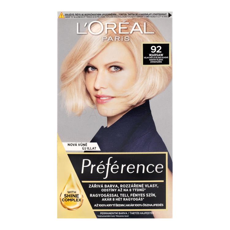 L&#039;Oréal Paris Préférence Récital Tinta capelli donna 60 ml Tonalità 92