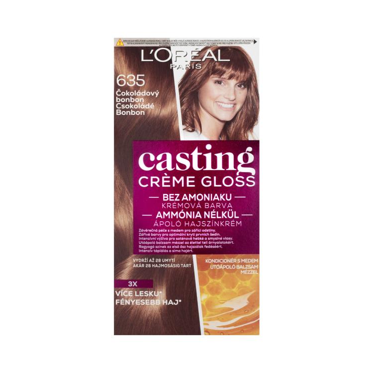 L&#039;Oréal Paris Casting Creme Gloss Tinta capelli donna 48 ml Tonalità 635 Chocolate Bonbon