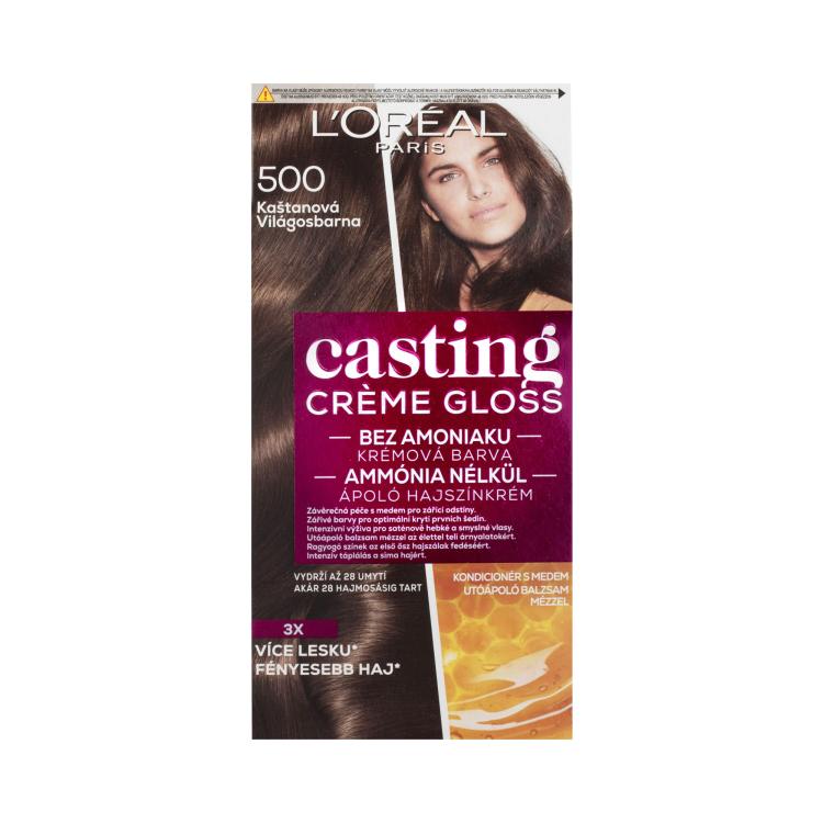 L&#039;Oréal Paris Casting Creme Gloss Tinta capelli donna 48 ml Tonalità 500 Medium Brown