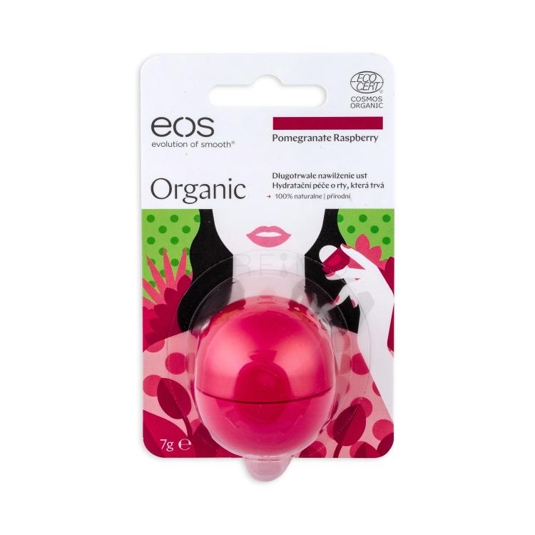 EOS Organic Balsamo per le labbra donna 7 g Tonalità Pomegranate Raspberry