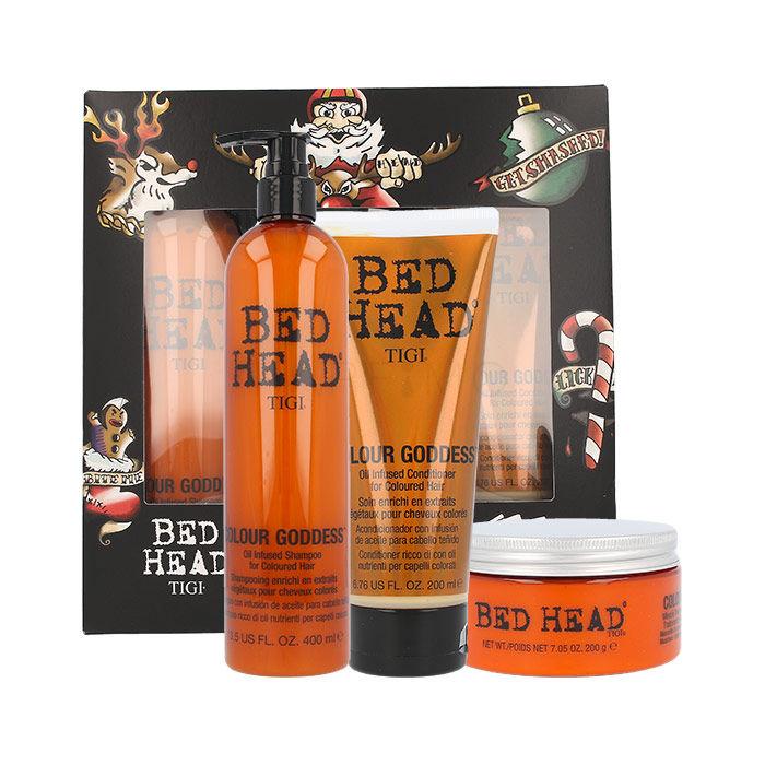 Tigi Bed Head Colour Goddess Pacco regalo shampoo 400 ml + balsamo 200 ml + maschera per capelli 200 g